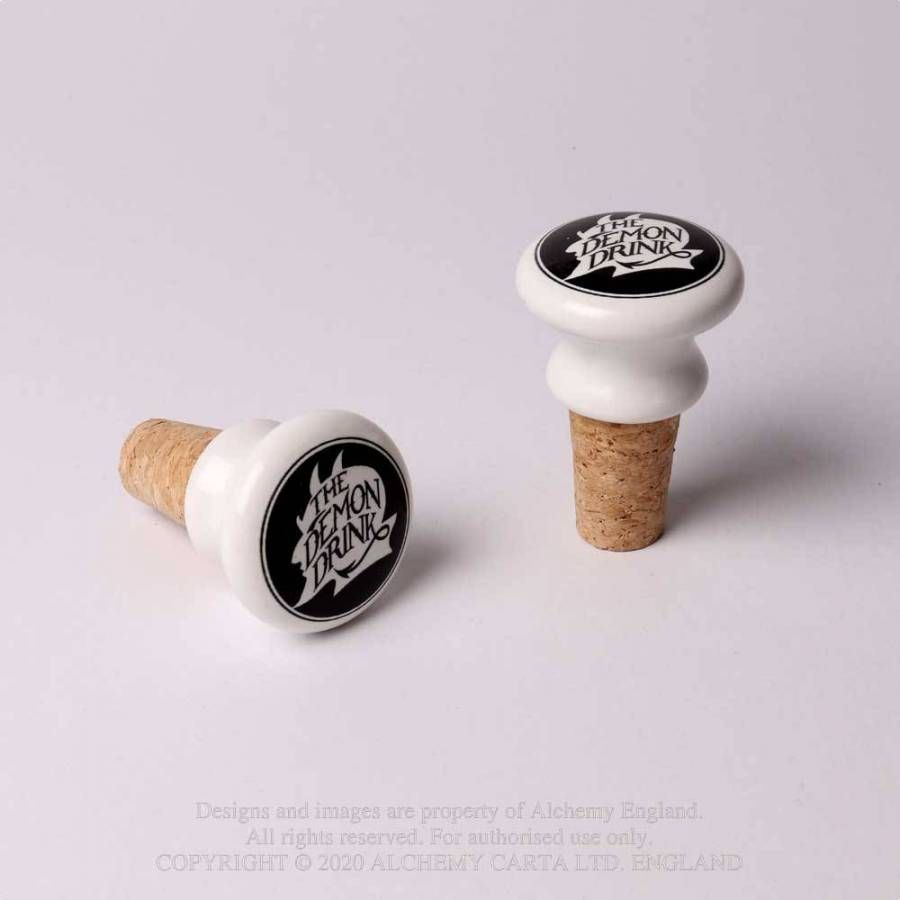 Alchemy - Demon Drink Bottle stopper - White/Black